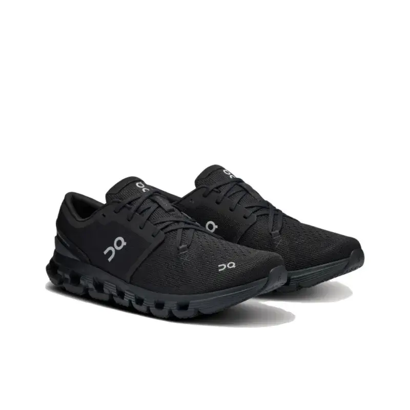 Unique Segmented Multi Hollow All Black Minimal Platform Running Sneakers Unisex, Breathable Perforated Knit Mesh Upper & Anti Slip Rubber Outsole #RunningShoes #WalkingSneakers #CushionTrainers