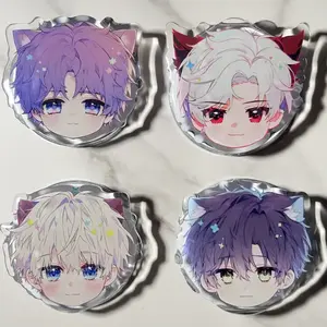 Chibi Kitty Love and Deepspace Cat Caretaker Magnetic Adhesive Phone Grip Holder Stand Xavier Sylus Zayne Rafayel