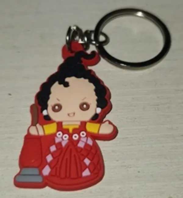 Hocus Pocus Mary Sanderson Iconic Look Magic Movie-Inspired Collectible Keychain, Playful Charm, for Entertainment Enthusiasts & Daily Routine Use