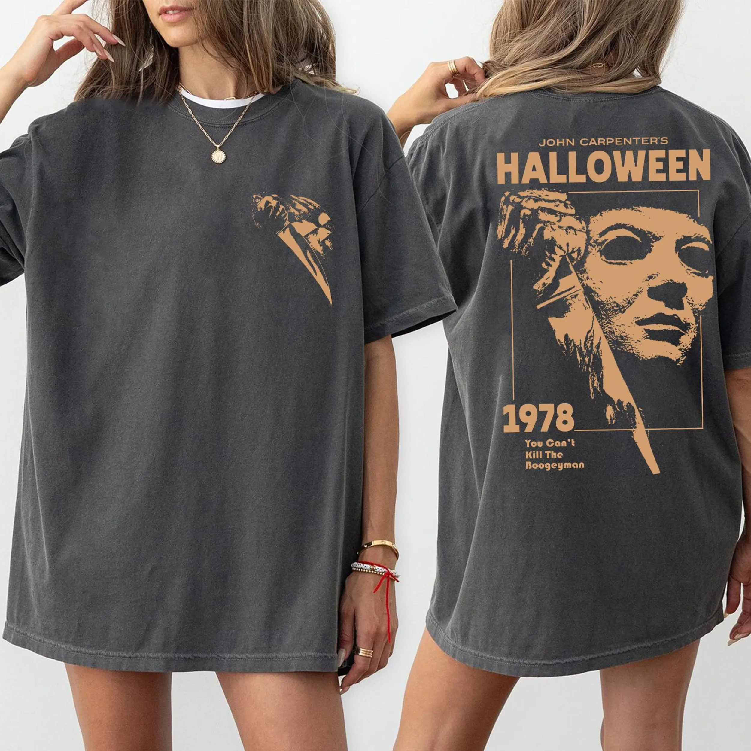 John Carpenter Halloween 1978 Shirt, Vintage Horror Movie sweatshirt, Michael Myers Classic Boogeyman Tee, Scary Halloween Fan Gift Unisex TeeFlexCo17