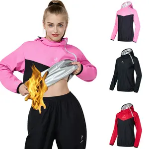 JEVPE Unisex Sauna Suit Sportswear | Jacket and Pants Fitness Training Clothes Outdoorfun