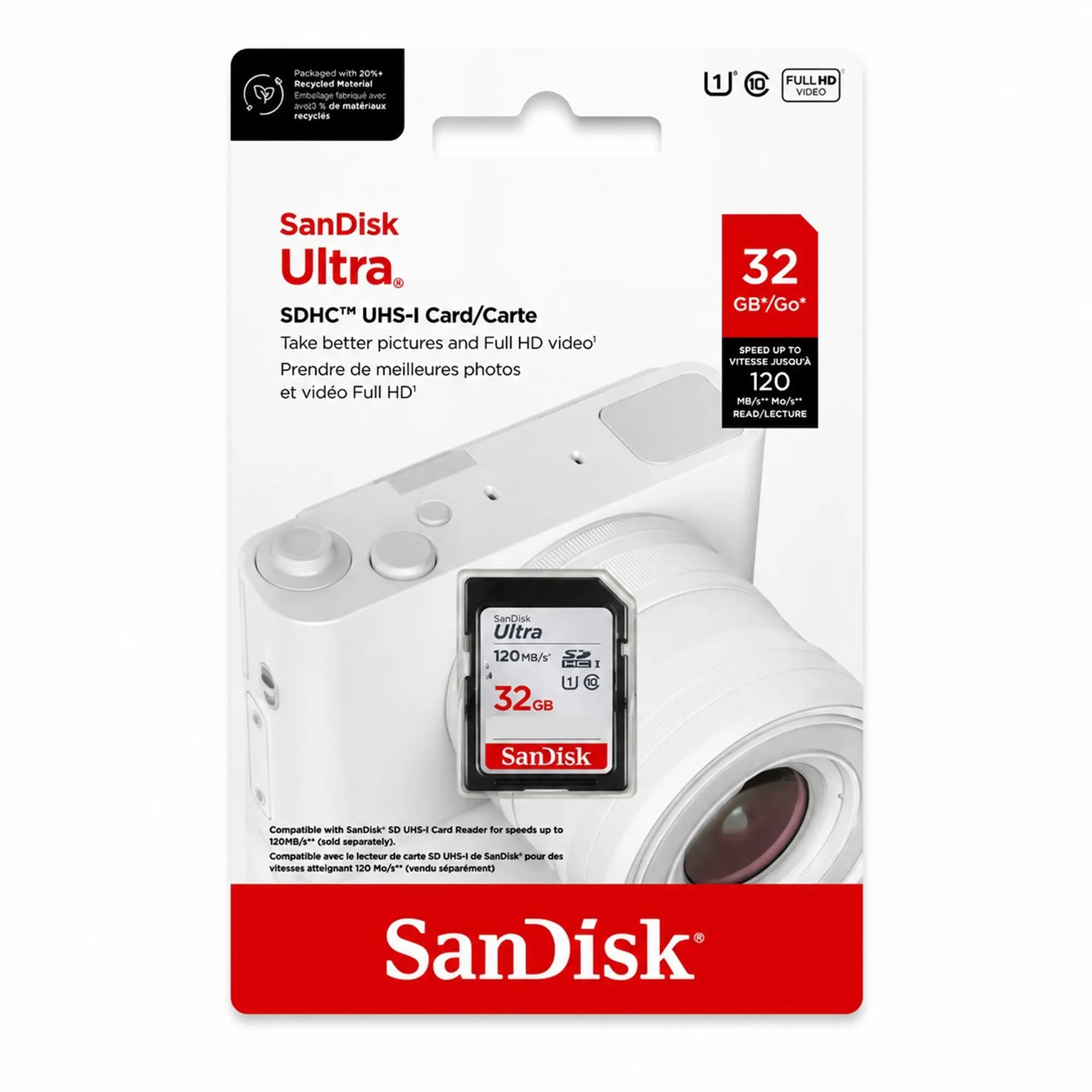 SanDisk Ultra 32GB SDHC UHS-I Memory Card