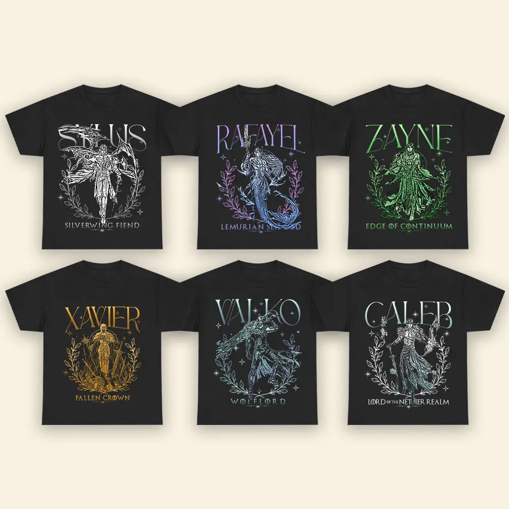Sylus Valko Xavier Zayne Rafayel Caleb Long Hair Fantasy Myth Love and Deepspace Graphic Shirt 100% Cotton Pre-shrunk All Seasons Game Gift For Fan