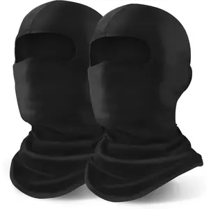 Unisex Adults' 2-Piece Minimalist Balaclava Face Mask - Thermal Wear, Premium Fabric, Breathable, UPF 50+ UV Protection, Multi-Way Neck Gaiter for Winter Cold Weather, Outdoor Skiing, Biking