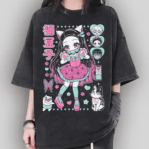 Demon Slayer Shirt, Kamado Nezuko Anime T-Shirt, Anime Graphic T-Shirt, Japanese Anime Tee, Vintage Shirt, Gift For Anime Lovers, anime gifts