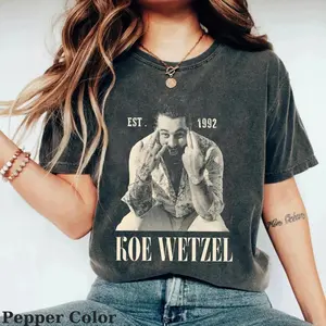 Vintage Koe Wetzel T-shirt, Wetzel Country Music shirt, Western Graphic Tee, Album Shirt, Fan Gift Lover, Womenswear Menswear Streetwear Crewneck Top