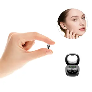 Mini Invisible Bluetooth 5.4 Sleep Headphones, Hidden Wireless Earbuds with LED Display Perfect for Small Ears, Sports & Work