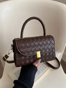 Women's Crossbody Shoulder Bag, Classic Small Handbag, Lightweight PU Leather Flip Cover, Ideal for Daily Commute, Dates, Shopping, Classic Flap Bag