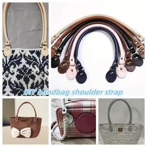 2pcs 50cm hand-sewn handbag straps, with hanging loops + handle design, for upcycling old bags or replacing straps, Purse Shoulder Straps