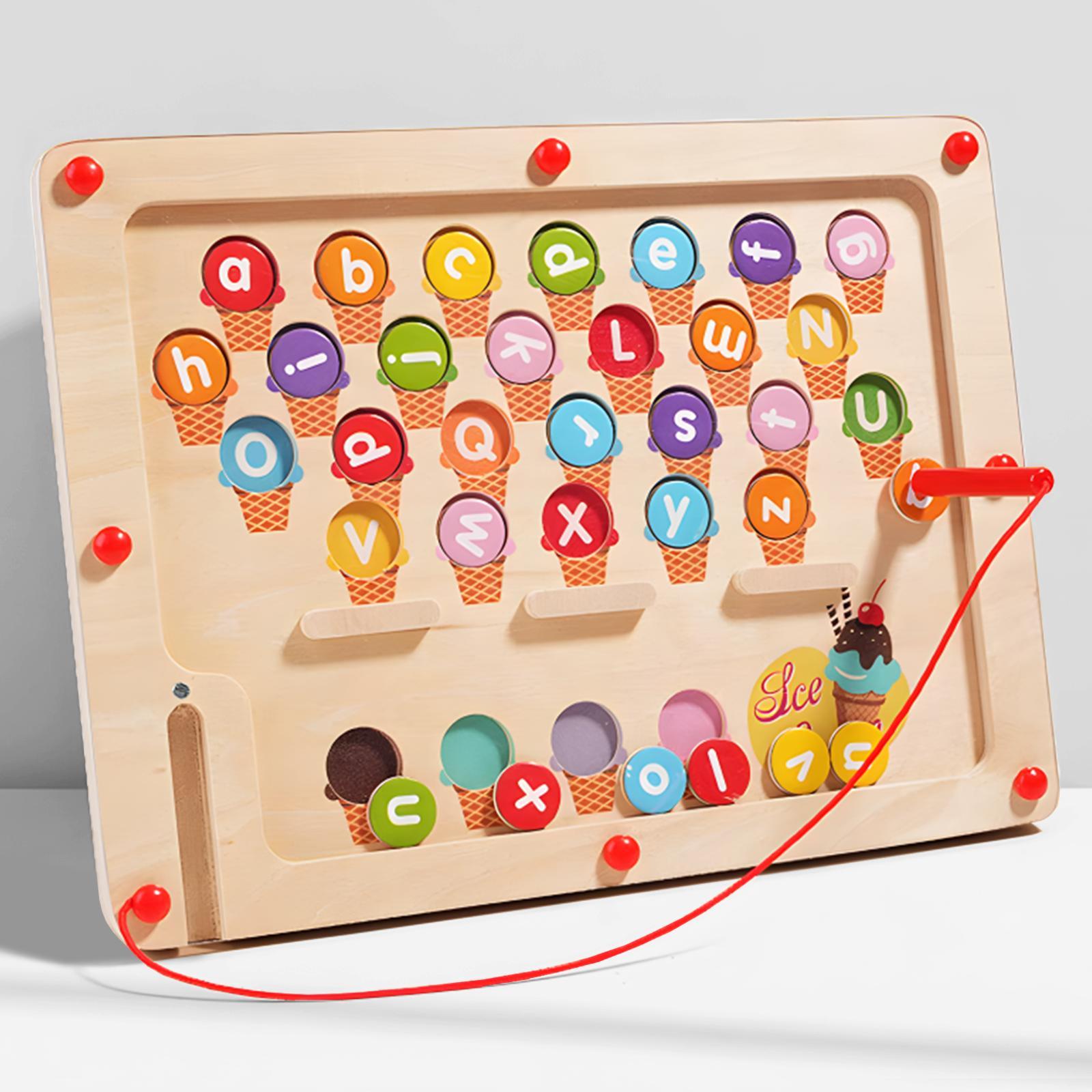 [Magic Toy] Wooden Color Matching Counting Puzzle for Toddlers Educational Fine Motor Skills Toy