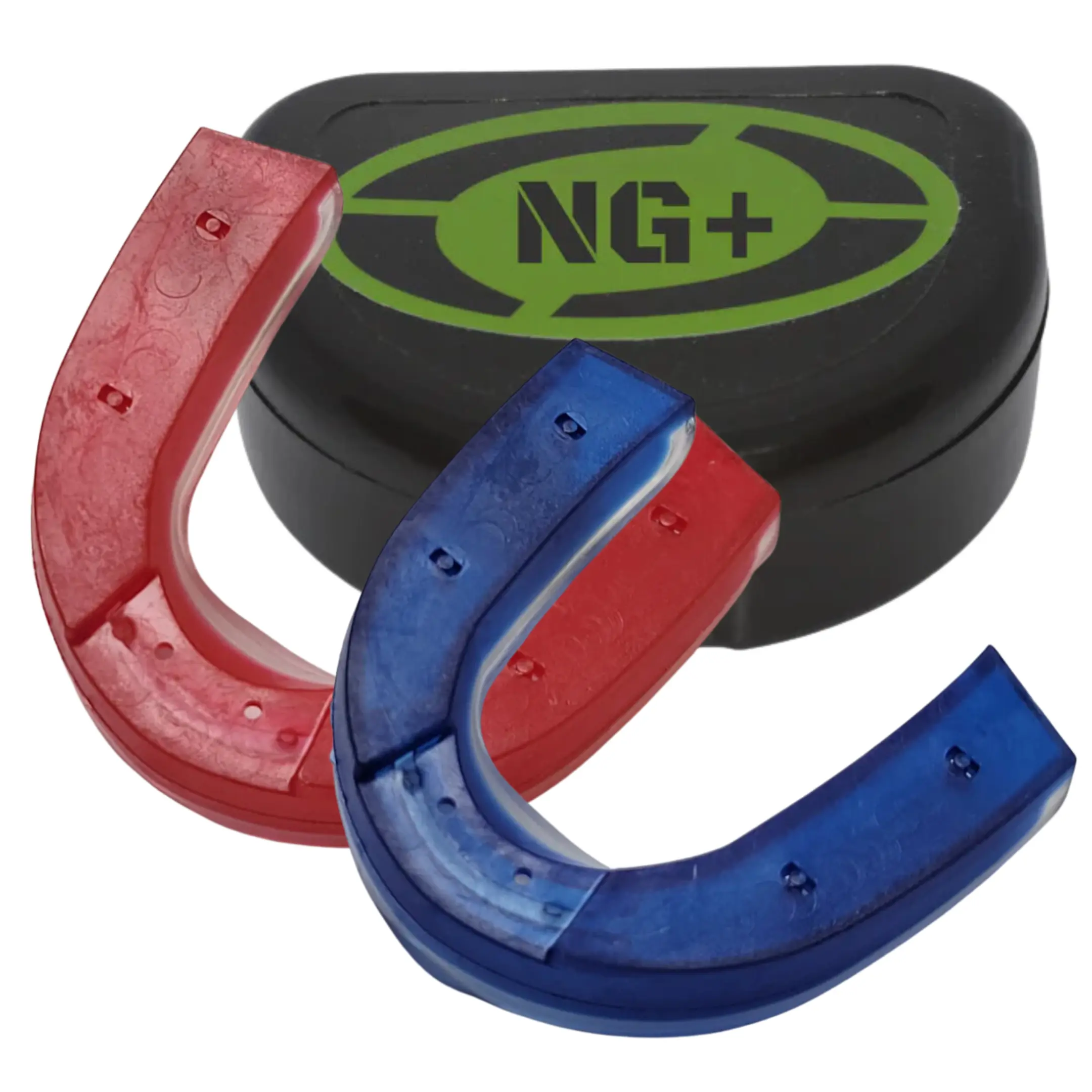 NeuroGuard+ DoublePack - Oral Appliance Mouthguard for Athletes - Optimized Jaw Position for Strength Balance & Performance - Includes Carrying Case