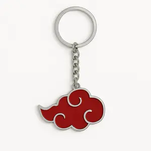 Akatsuki Cloud keychain - Anime keychain - Metal keychain