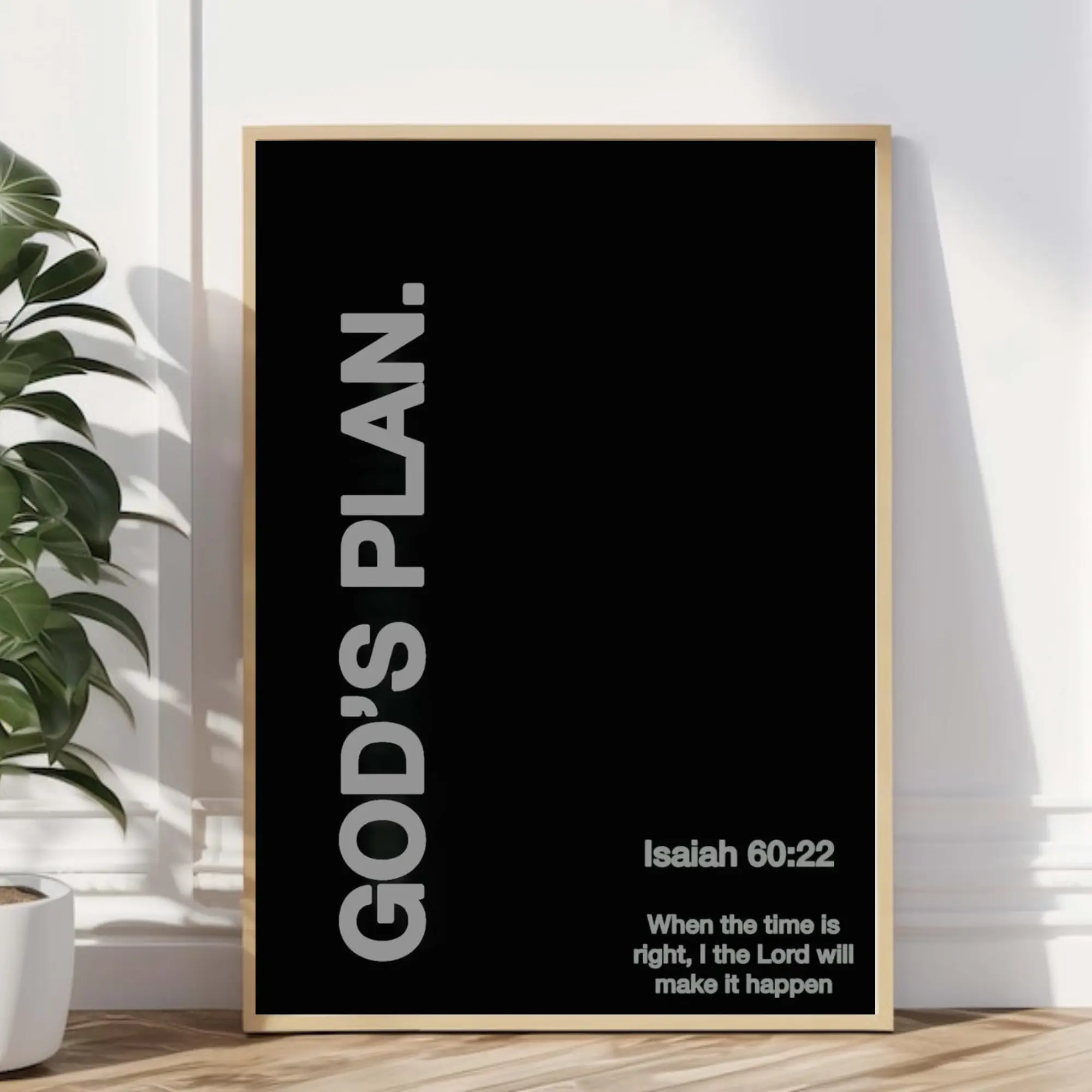 God's Plan for your Life |     Promises of God poster No |     Bible verse |     Christian Modern posters |     Christian art |     Scripture posters   Glossy