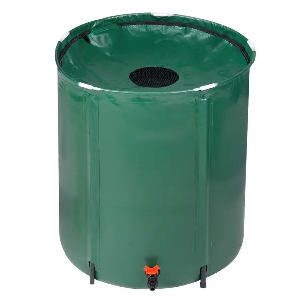 50gal Foldable Rain Barrel Water Collector, Green Water-Saving Equipment for Home Improvement & Garden Irrigation