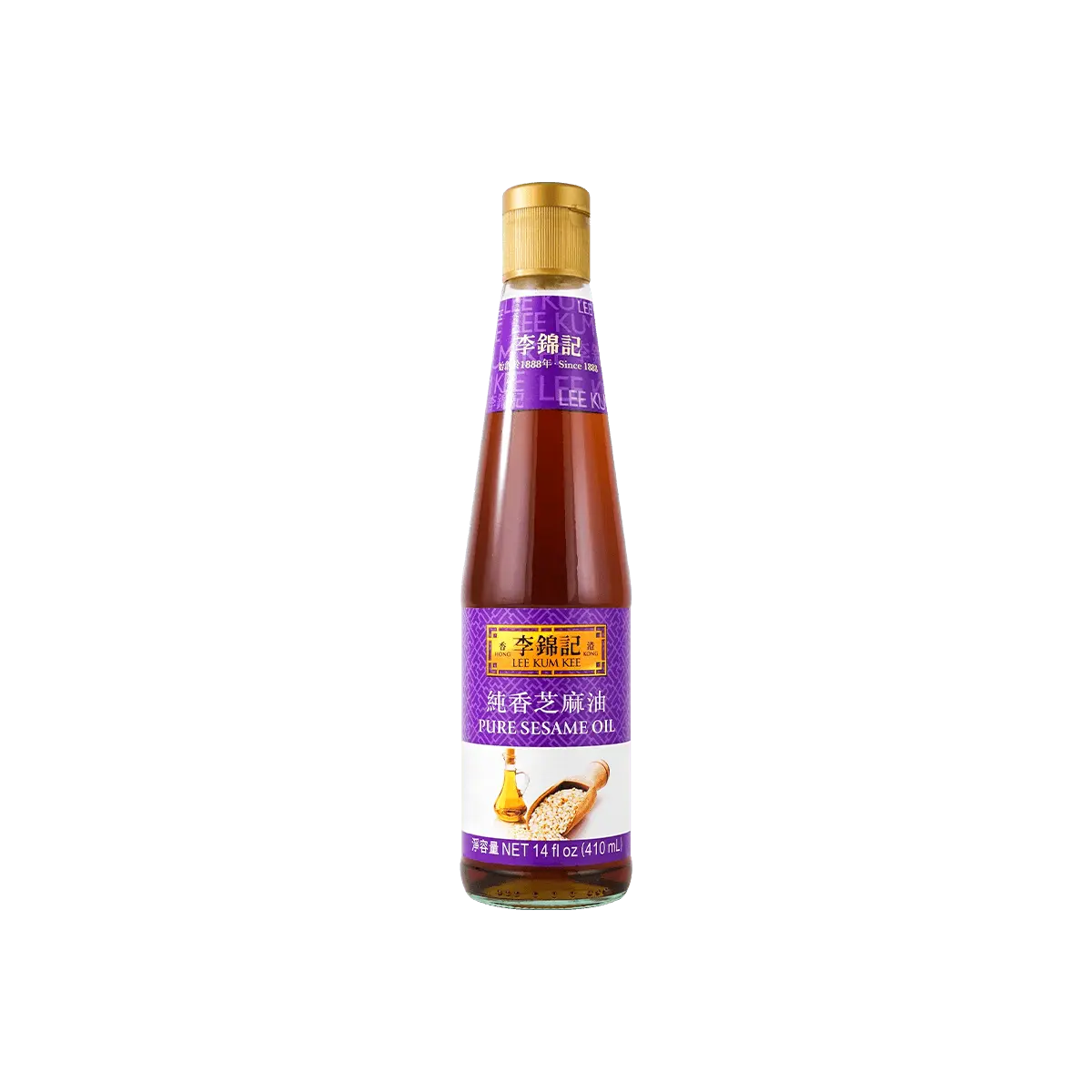 Lee Kum Kee Pure Sesame Oil 410ml - Authentic Hong Kong Style, Premium Cooking Oil for Stir-fry & Marinades Lee Kum Kee Pure Sesame Oil 410ml - Authentic Hong Kong Style, Premium Cooking Oil for Stir-fry & Marinades