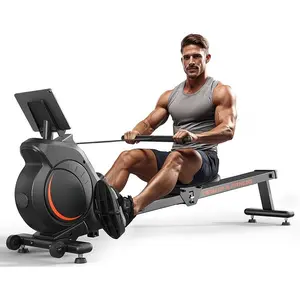Magnetic/Water Rowing Machine for Home - Rower Machine Use with Bluetooth, App Supported, Rowing Machine for Taller Power Athletes, Comfortable Seat Cushion
