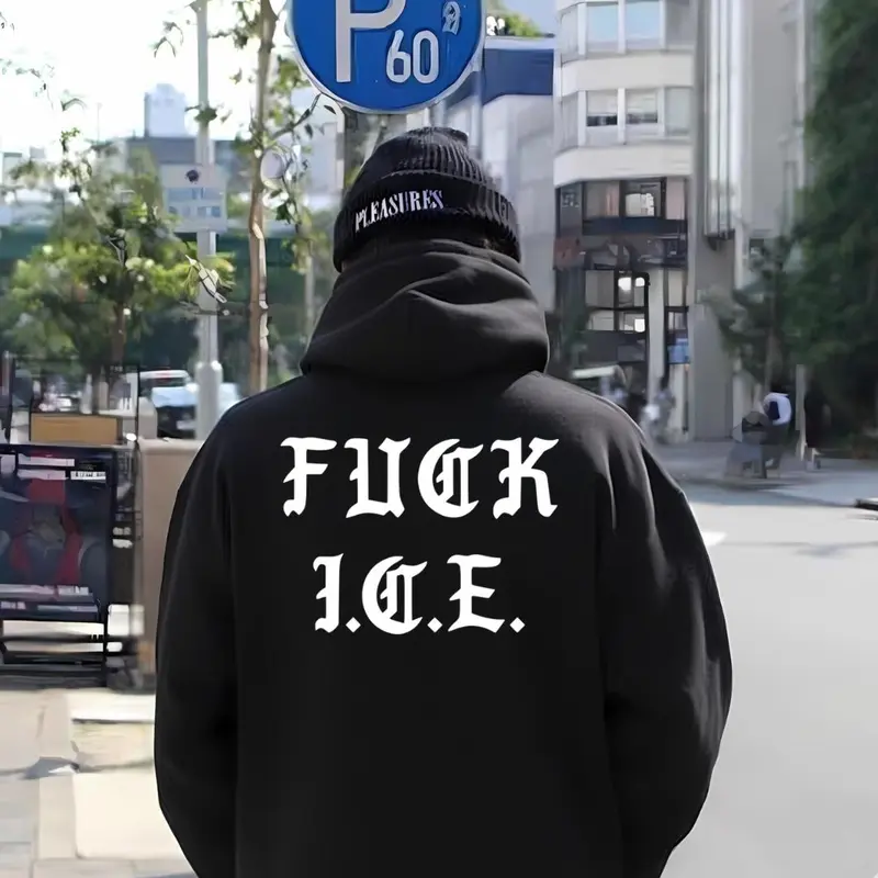 NO ICE Hoodie – Soft Unisex Streetwear Graphic Pullover, Bold Back Print for Self-Expression, US Shipping