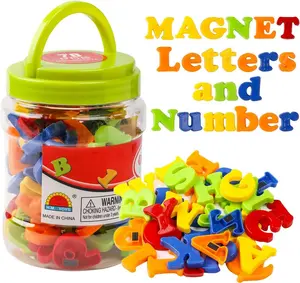 Letter & Number Toy for Boys & Girls,78 Pieces Magnetic Letters Numbers Alphabet Fridge Magnets ABC 123 Preschool Educational Learning Plastic Colorful Toy Set Uppercase Lowercase Math Symbols for Toddlers Kids 3+