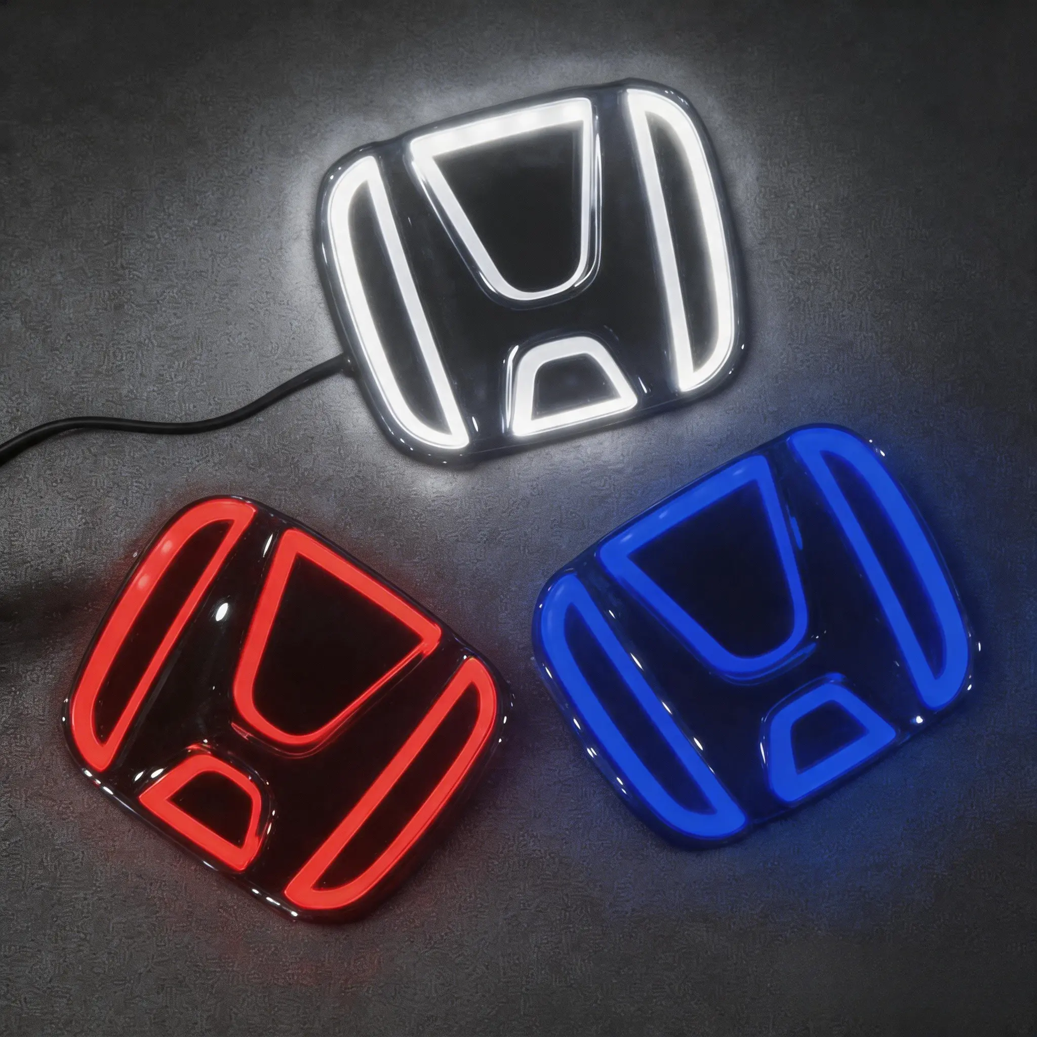 Honda LED Rear Emblem Light for Civic Accord Fit Odyssey |   5D Illuminated Badge, Plug & Play