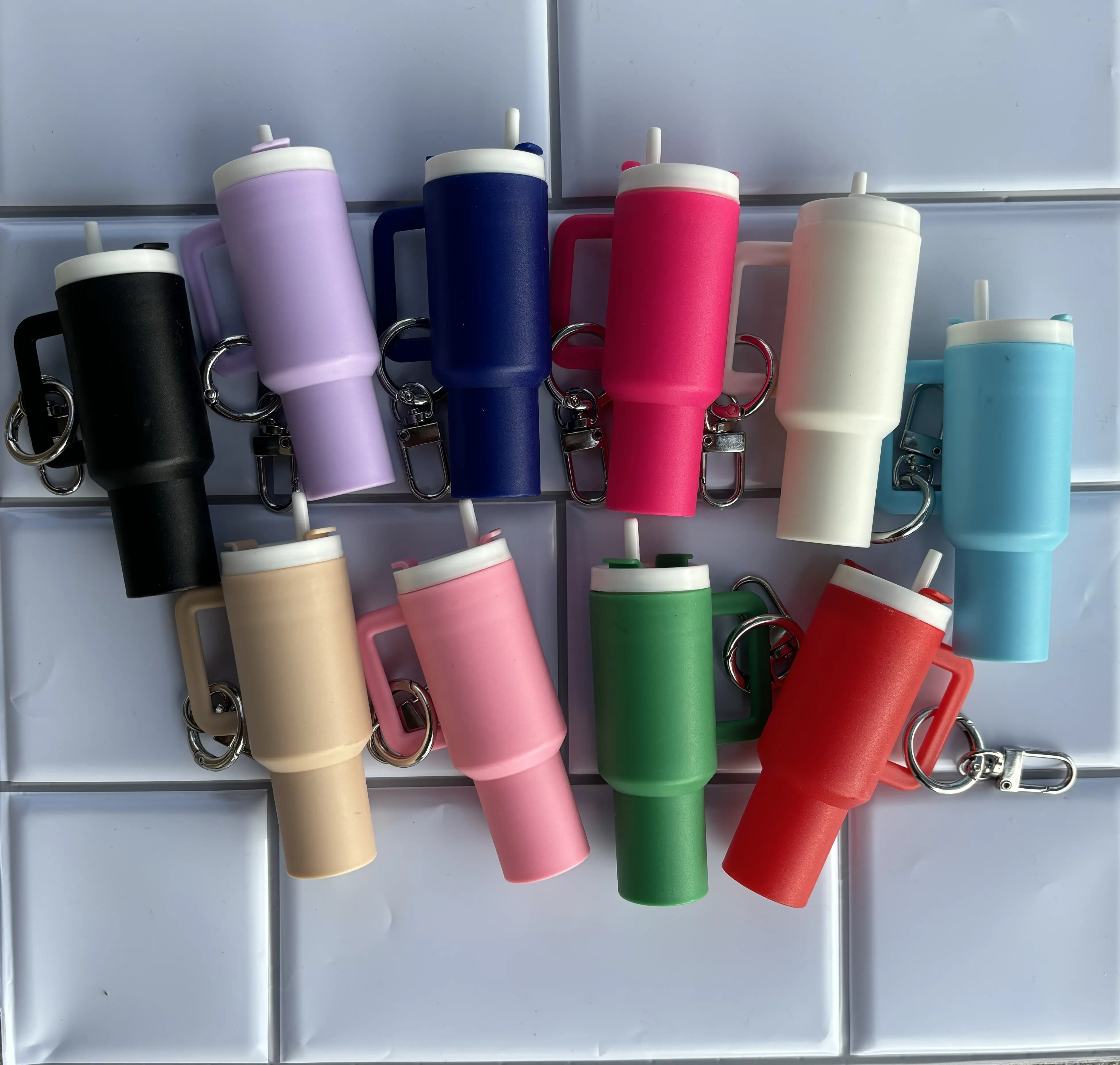 Mini Keychain Tumblers Cups - Simple Design with Durable Material for Versatile Use