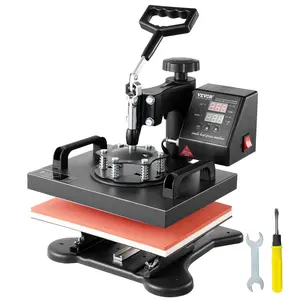 VEVOR Heat Press, 12x10Inch T-Shirt Press Machine, T-shirt Press Heat Press 30x23cm Printing Machine Heat Transfer Sublimation Machine for T-shirts