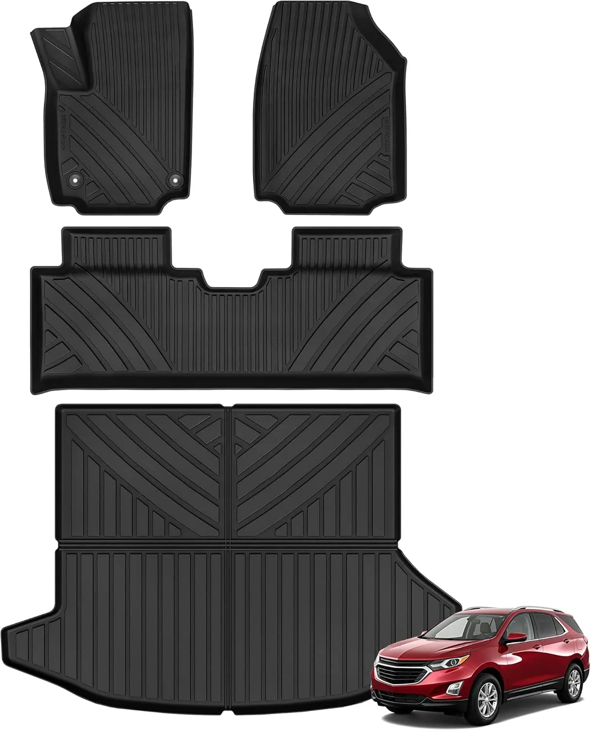 TPE Floor Mats fits 2025-2026 Chevrolet Equinox Gas, All Weather, Waterproof