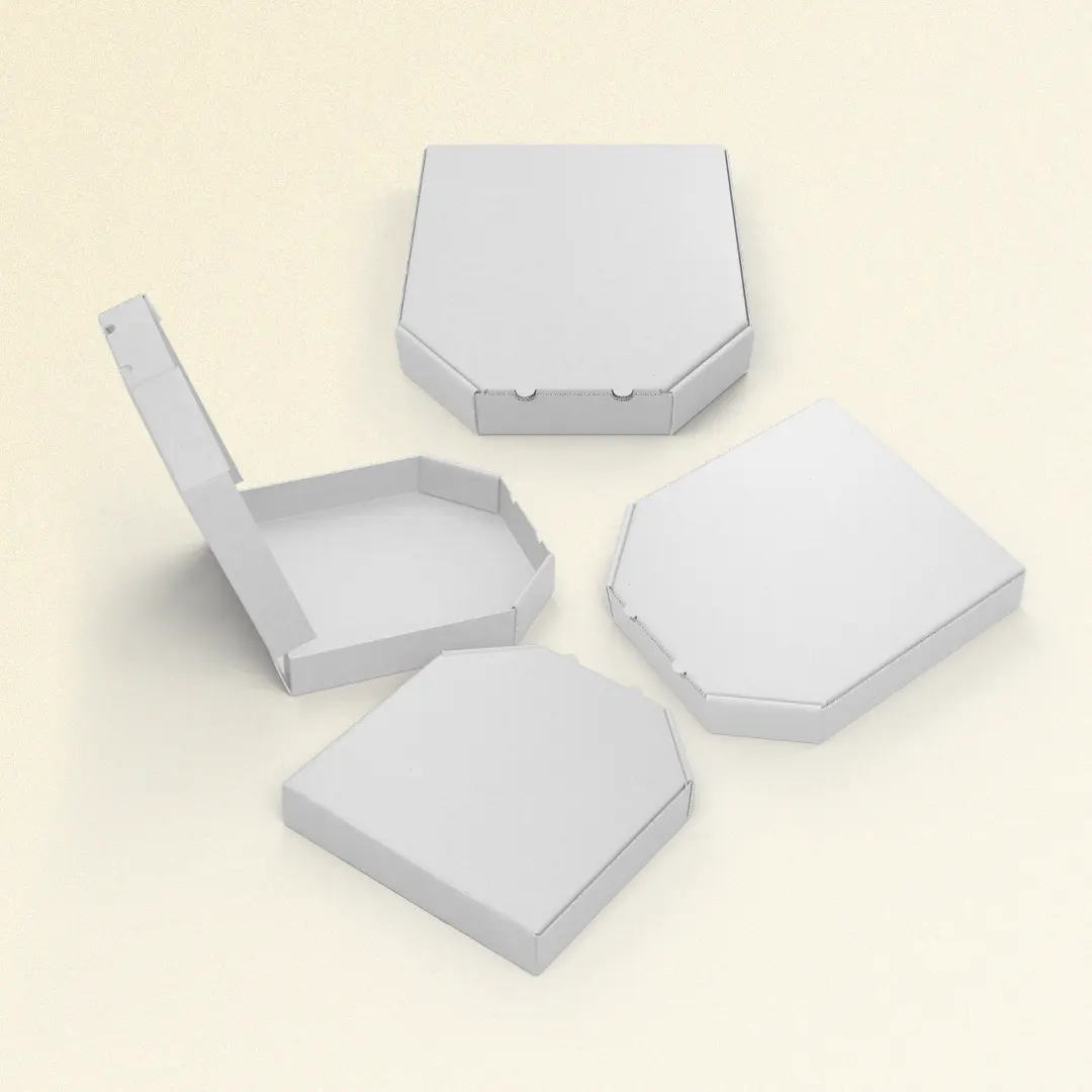 White Pizza Box, 50pc/set | Party & Event Favorite | Bundle Sell Disposable