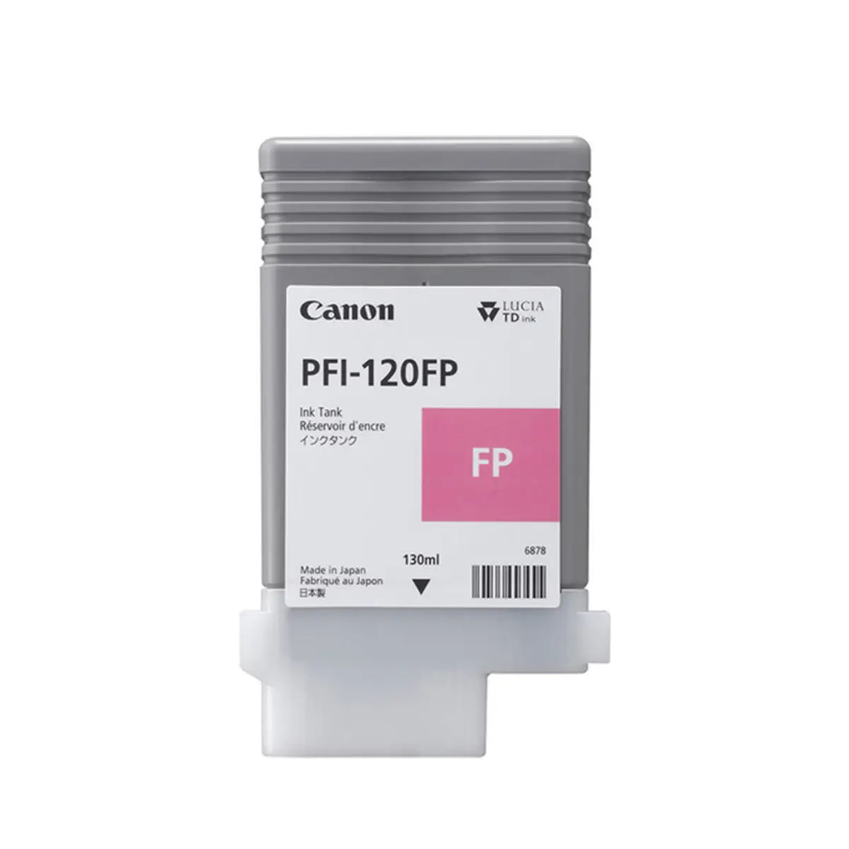 Canon PFI-120 130ml Pigment Ink Tank for imagePROGRAF GP-300 Printer, Fluorescent Pink