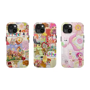 Lalaloopsy Collage Phone Case – Cute Kawaii Dollcore Aesthetic Phone Cover for TikTok Girls for iPhone 11-17 (Plus, Pro, Pro Max) & Samsung 21-24 (Plus, Ultra)
