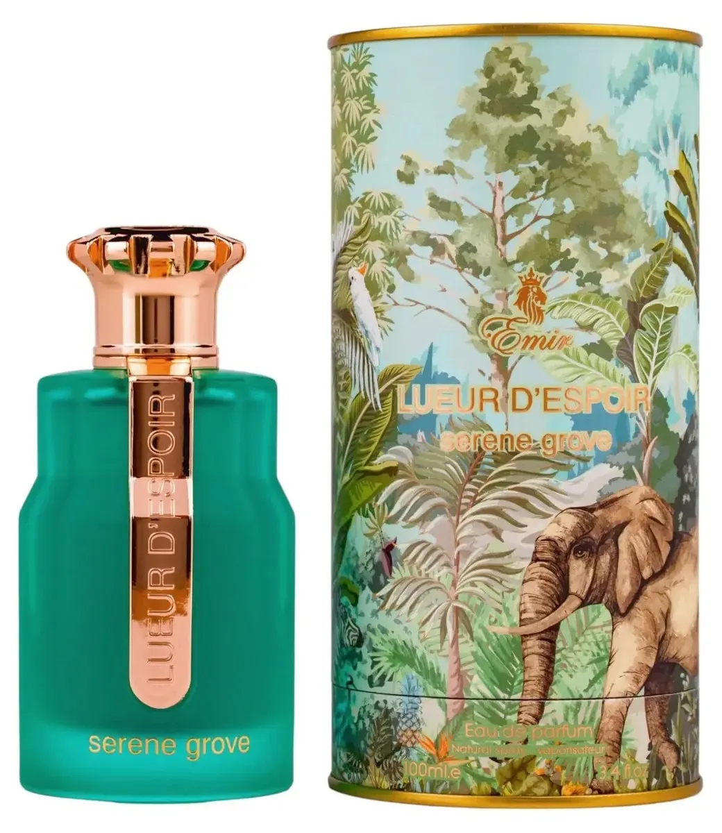Paris Corner Lueur d'Espoir Serene Grove Eau de Parfum (EDP), 100ml New Unisex Fragrance with Fig-Basil, Jasmine & Musk-Peach Notes