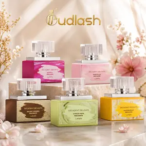 Lattafa | Decadent Delights | Choco Pista, Salted Caramel, Passion Fruit, Rose Petal, Raspberry Macarons | Unisex Fragrance | Eau De Parfum | 50 ML | Vanilla - Tonka Bean - Musk Fragrance Notes