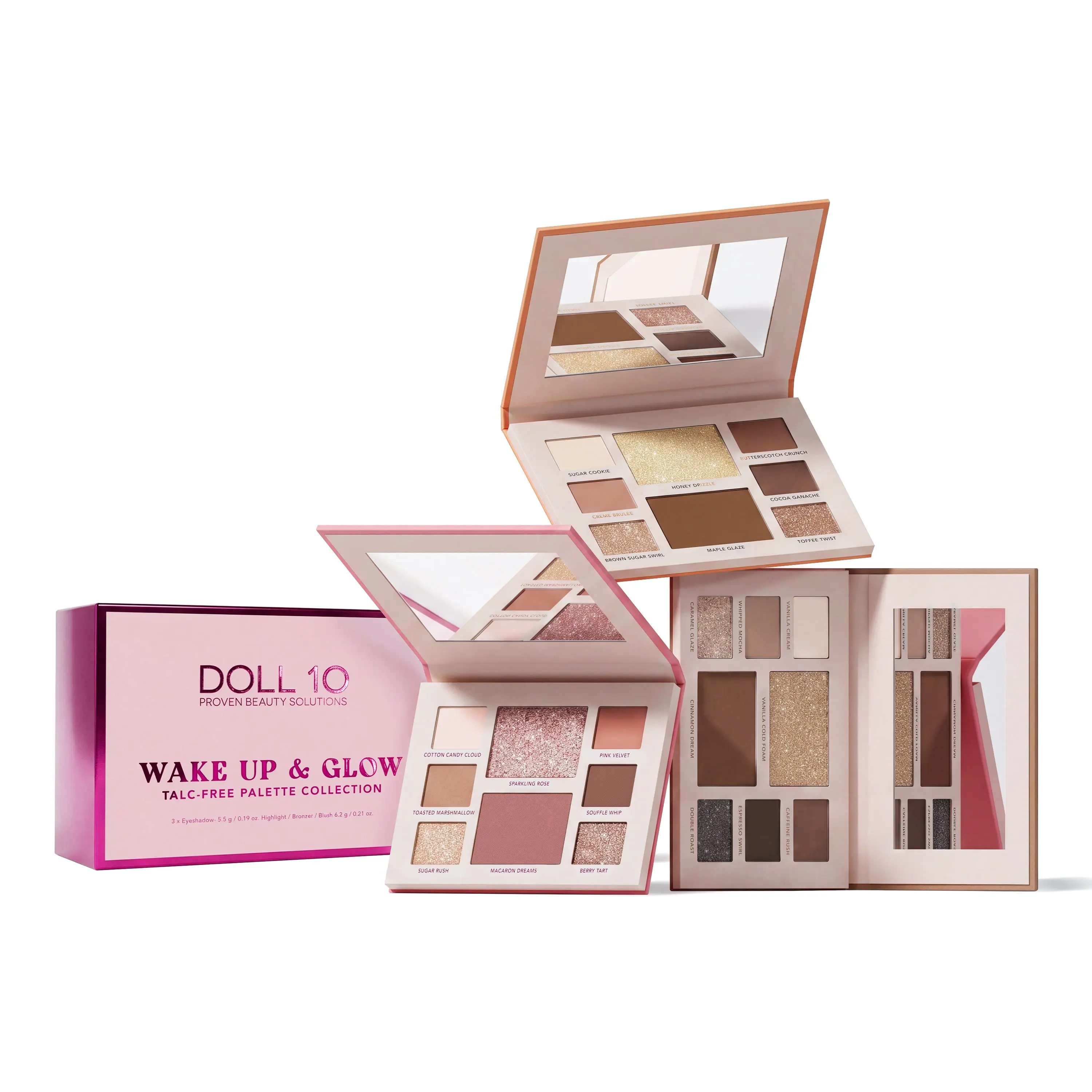 Wake Up and Glow Talc- Free Palette Trio
