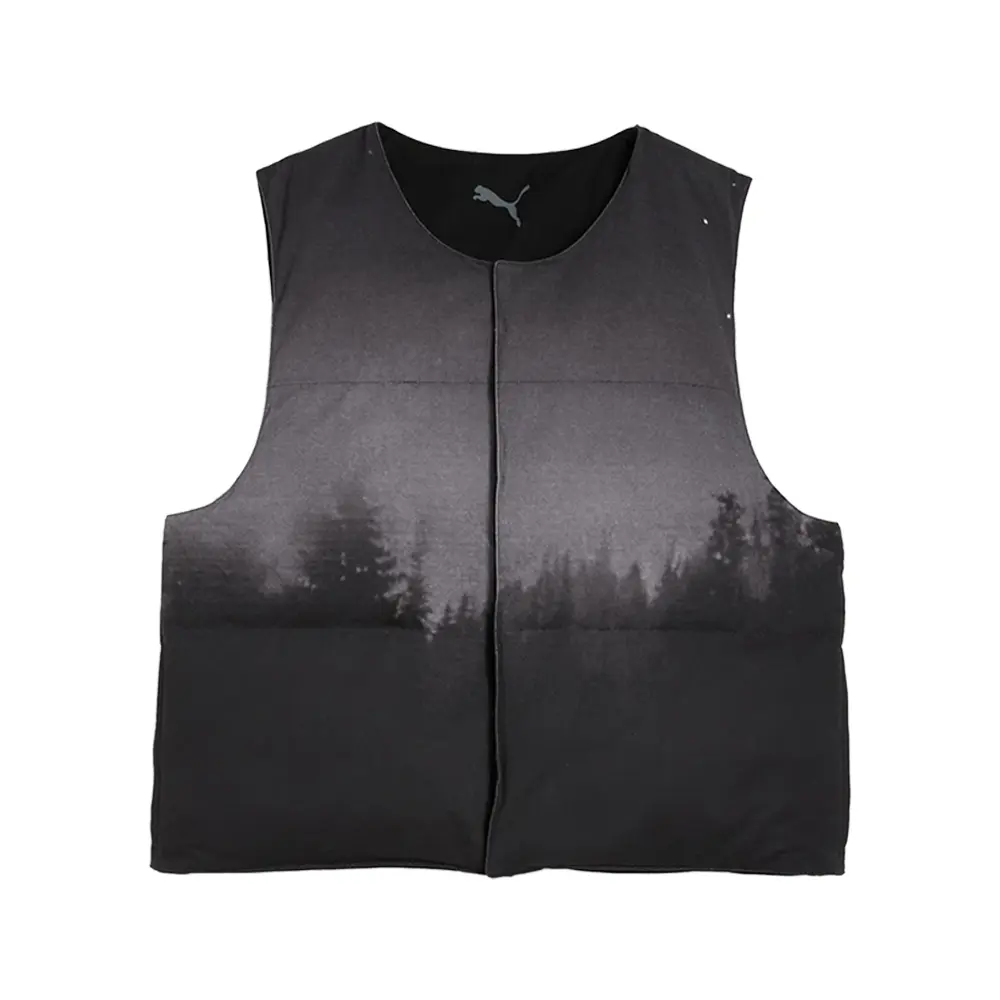 PUMA Mens Hoops X E.T. Puffer Vest Athletic Outerwear Casual - Black