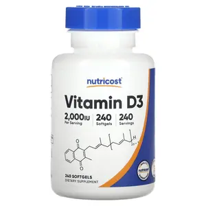 Nutricost Vitamin D3, 2,000 IU, 240 Softgels