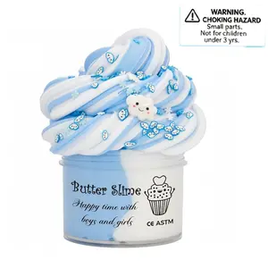 2.37Oz Cloud Fluffy Butter Slime Set - Molding Mud Playthings - Polymer Stress Relief Charms, Soft Putty Stretchy Slime, Molding Materials, Party Gifts Educational Birthday Present