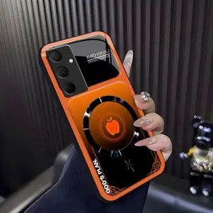 “God’s Plan” MagSafe phone case — neon cyberpunk faith magnetic cover for Galaxy A35 — 975