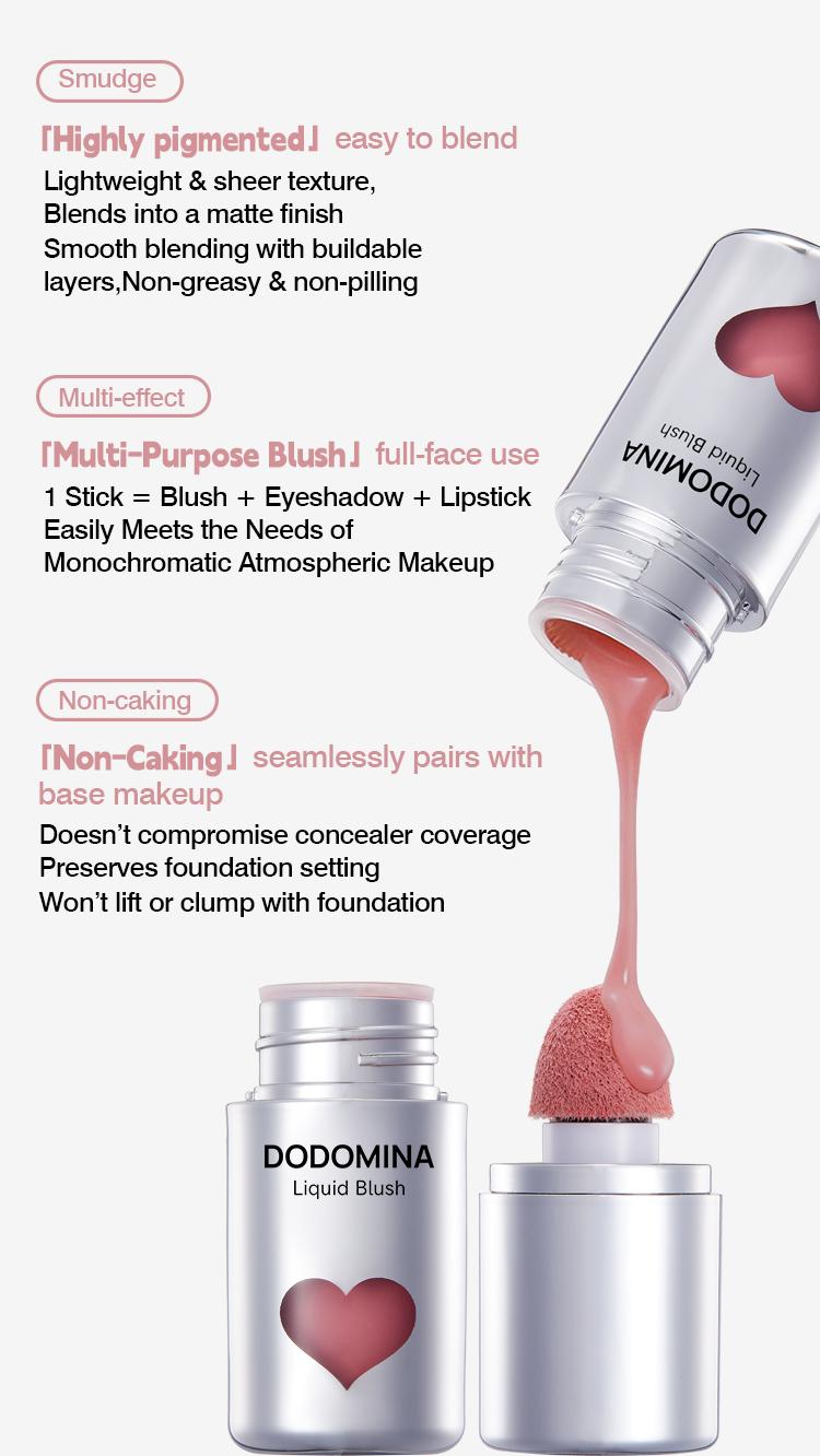 DODOMINA Water Velvet Liquid Blush – Liquid-to-Powder Natural Flush Multi-Use Makeup for Cheeks Eyes Lips, Silky-Smooth Blendable Blush for Women Set Glitter Waterproof Pearlescent shipping free Pink matte lips girly items Primer Long-Lasting red DODOMINA Water Velvet Liquid Blush – Liquid-to-Powder Natural Flush Multi-Use Makeup for Cheeks Eyes Lips, Silky-Smooth Blendable Blush for Women Set Glitter Waterproof Pearlescent shipping free Pink matte lips girly items Primer Long-Lasting red