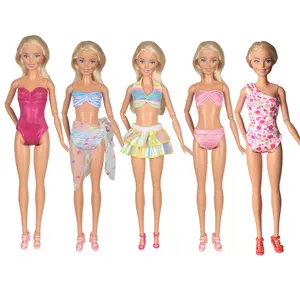 5 Sets Doll Swimwear Beach Bikini, 11.5 Inch Girl Doll Swimsuit Clothing Toy, Holiday Gift, Doll Clothes, Doll Outfit
