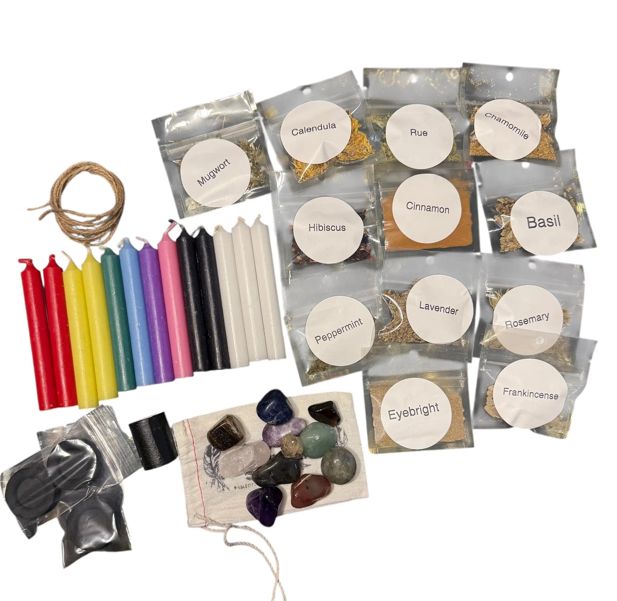 Amityville Apothecary's 2026 Spell Kit - Tarot-Inspired Ritual Set with Chime Candles, Ritual Herbs, Crystals, and Additional Tools for Monthly Spellwork