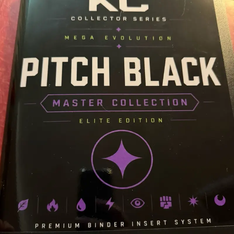 Pokemon Pitch Black Binder with place cards