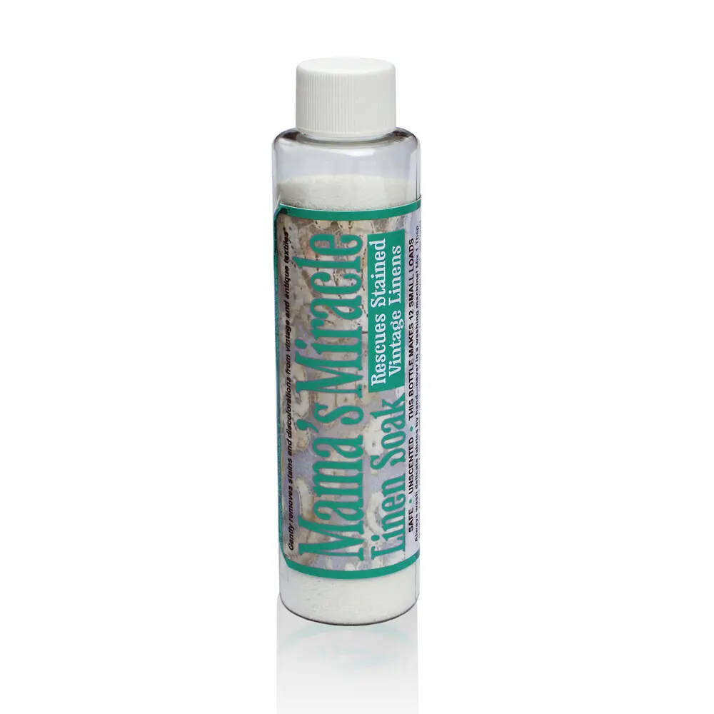 Mama's Miracle Linen Soak Stain Remover for Vintage Linens