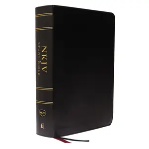 NKJV Study Bible, Leathersoft, Black, Full-Color, Thumb Indexed, Comfort Print: The Complete Resource for Studying God’s Word by Thomas Nelson [Leathersoft Book]