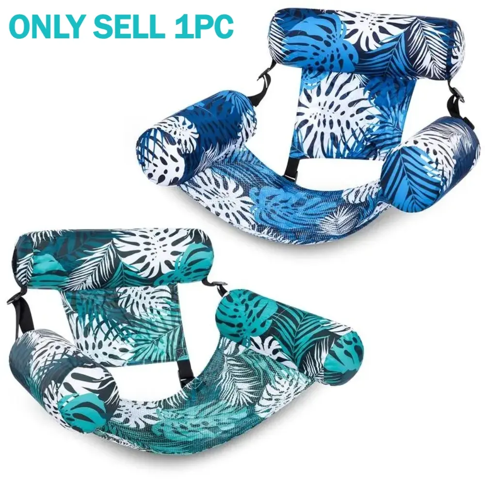 Inflatable Pool Floats, Pool Floaties Adult,Floating Lounge Chairs, Pool Float Lounger, Blow up Pool Noodles for Adult Heavy Duty,Floating Chair for Party Summer Water Beach Lake Fun, Inflatable Pool Floaters