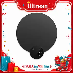 Ultrean Food Scale Digital Kitchen Scale, HD LED Display, Stainless Steel, 4 Units, Batteries Included, 11 lb (5 kg)
