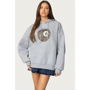 Leopard 8 Oversized Hoodie