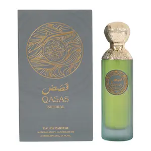 Qasas Imperial Spray Perfume Eau de Parfum for Men and Women 100ml/3.4fl.oz. - Unisex Fragrance Citrus Woody Musk Floral Chypre Scent