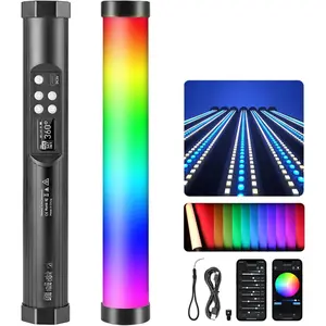 TLX1 RGB Tube Light LED Full Color Portable Video Light with APP Control 2800K-8000K CRI96 TLCI97 360? RGB CCT HSI Mode 10 Customizable Light Effects Rechargeable   Design
