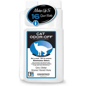 Cat Odor-Off Concentrate Pet Smell Odor Eliminator – Cat Odor Eliminator Concentrate for Pet Urine Odor, Tomcat Spray for Cat Urine Smell, Feces on Carpet & Litter Boxes – 16oz