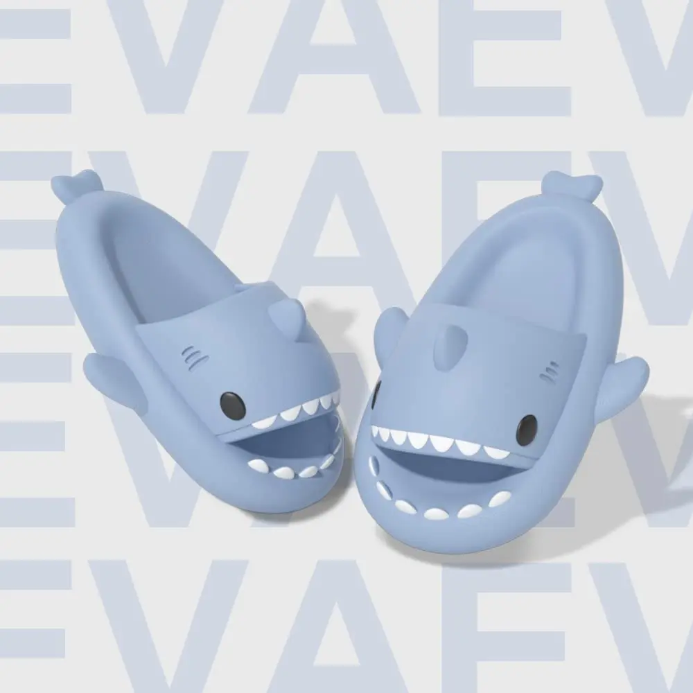 Men's and Women's Shark Slides Cloud Slippers Summer Novelty Open Toe Slide Sandals Anti-Slip Beach Pool Shower Shoes with Cushioned Thick Sole Footwear Walking Shoes Comfort Flipflop