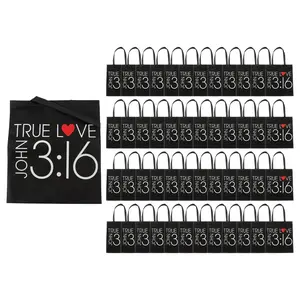 15" x 17" Bulk 48 Pc. Large John 3:16 Nonwoven Tote Bags